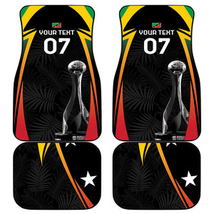 St Kitts and Nevis Cricket Afro Car Mats Go Patriots Go Champions - African Pride