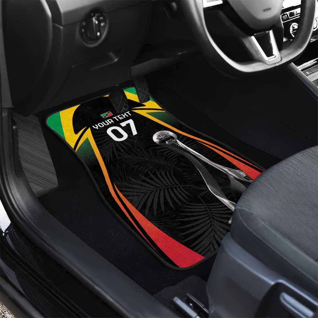 St Kitts and Nevis Cricket Afro Car Mats Go Patriots Go Champions - African Pride