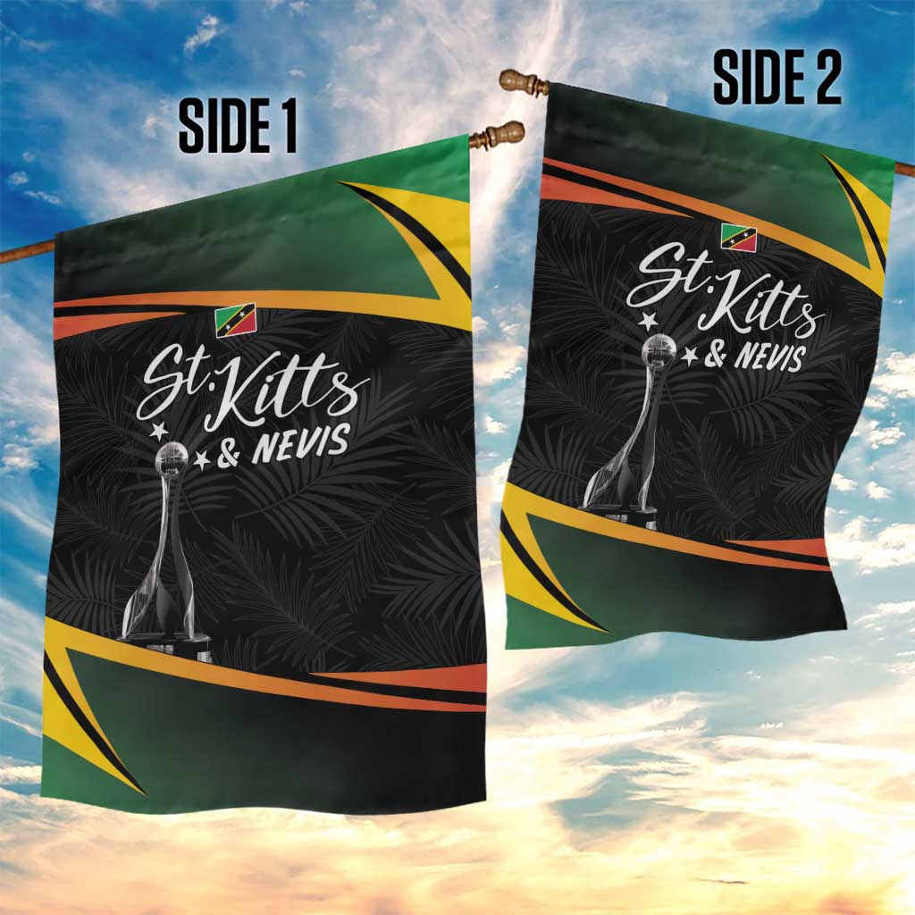 St Kitts and Nevis Cricket Afro Garden Flag Go Patriots Go Champions - African Pride