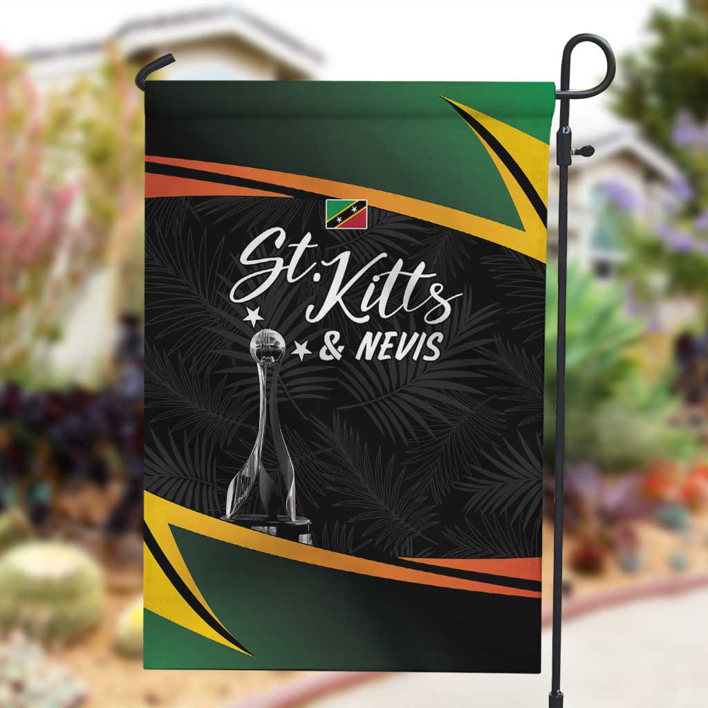 St Kitts and Nevis Cricket Afro Garden Flag Go Patriots Go Champions - African Pride