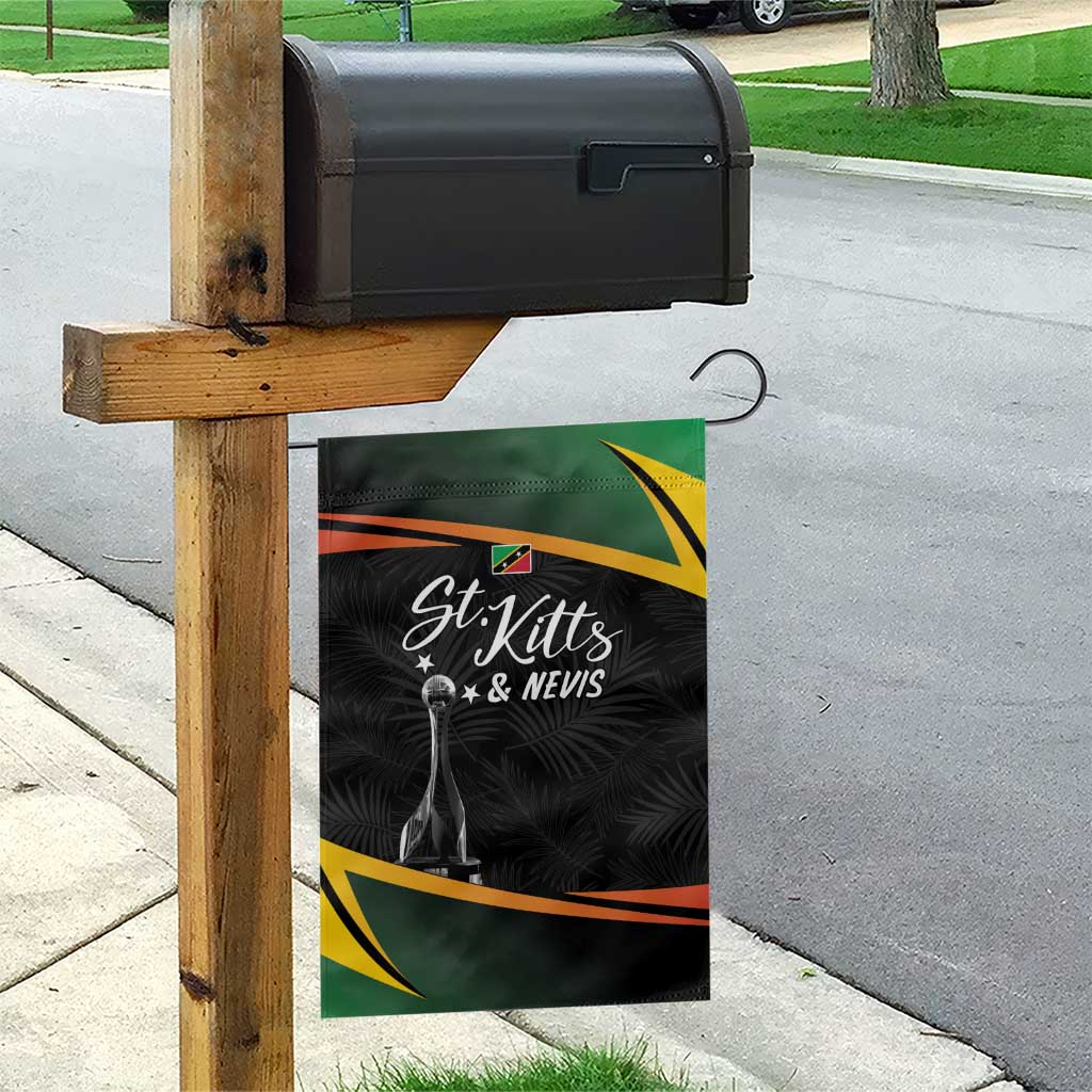 St Kitts and Nevis Cricket Afro Garden Flag Go Patriots Go Champions - African Pride