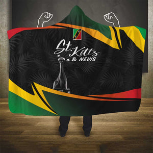 St Kitts and Nevis Cricket Afro Hooded Blanket Go Patriots Go Champions - African Pride