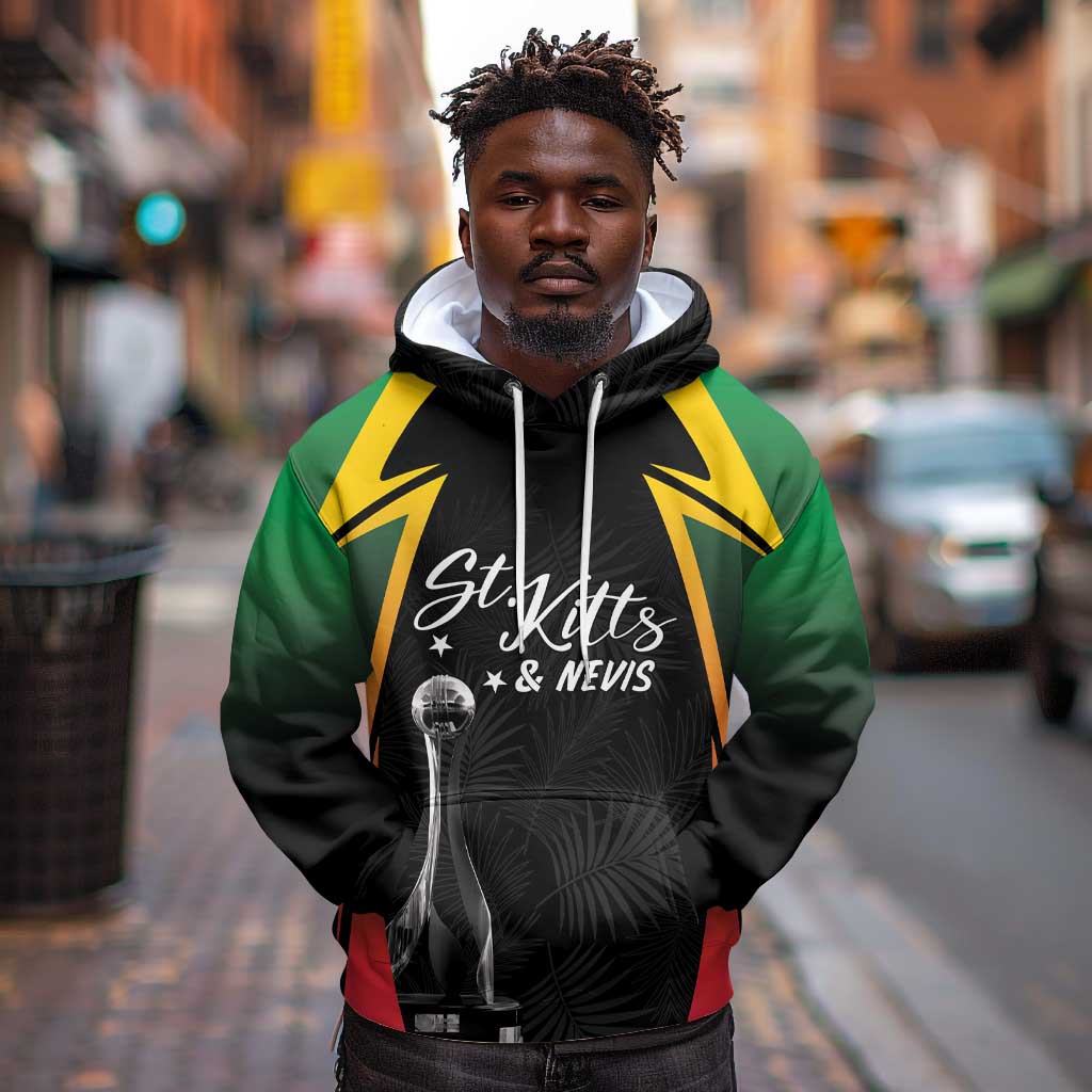 St Kitts and Nevis Cricket Custom Afro Hoodie Go Patriots Go Champions - African Pride