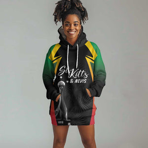 St Kitts and Nevis Cricket Custom Afro Hoodie Dress Go Patriots Go Champions - African Pride