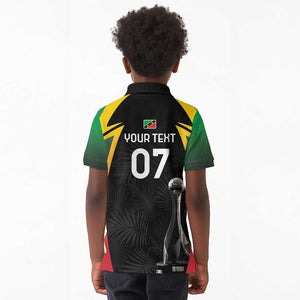 St Kitts and Nevis Cricket Custom Afro Kid Polo Shirt Go Patriots Go Champions - African Pride