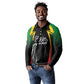 St Kitts and Nevis Cricket Custom Afro Long Sleeve Polo Shirt Go Patriots Go Champions - African Pride