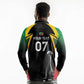 St Kitts and Nevis Cricket Custom Afro Long Sleeve Polo Shirt Go Patriots Go Champions - African Pride