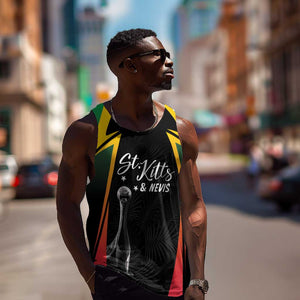 St Kitts and Nevis Cricket Custom Afro Men Tank Top Go Patriots Go Champions - African Pride