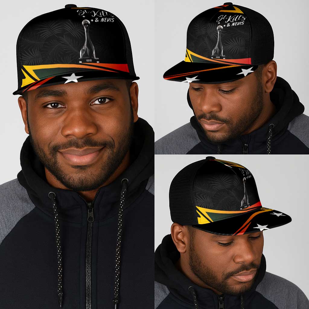 St Kitts Nevis Cricket Mesh Trucker Cap Go Patriots Go Champions - African Pride