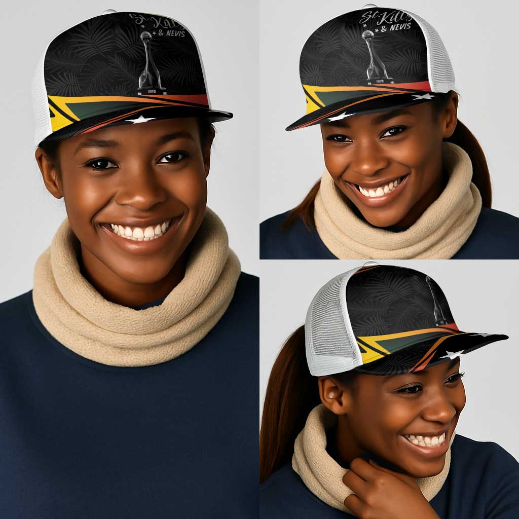 St Kitts Nevis Cricket Mesh Trucker Cap Go Patriots Go Champions - African Pride