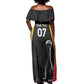 St Kitts and Nevis Cricket Custom Afro Off Shoulder Maxi Dress Go Patriots Go Champions - African Pride