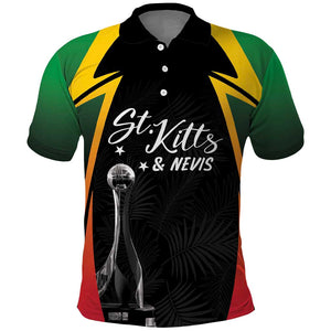 St Kitts and Nevis Cricket Custom Afro Polo Shirt Go Patriots Go Champions - African Pride