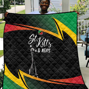 St Kitts and Nevis Cricket Afro Quilt Go Patriots Go Champions - African Pride
