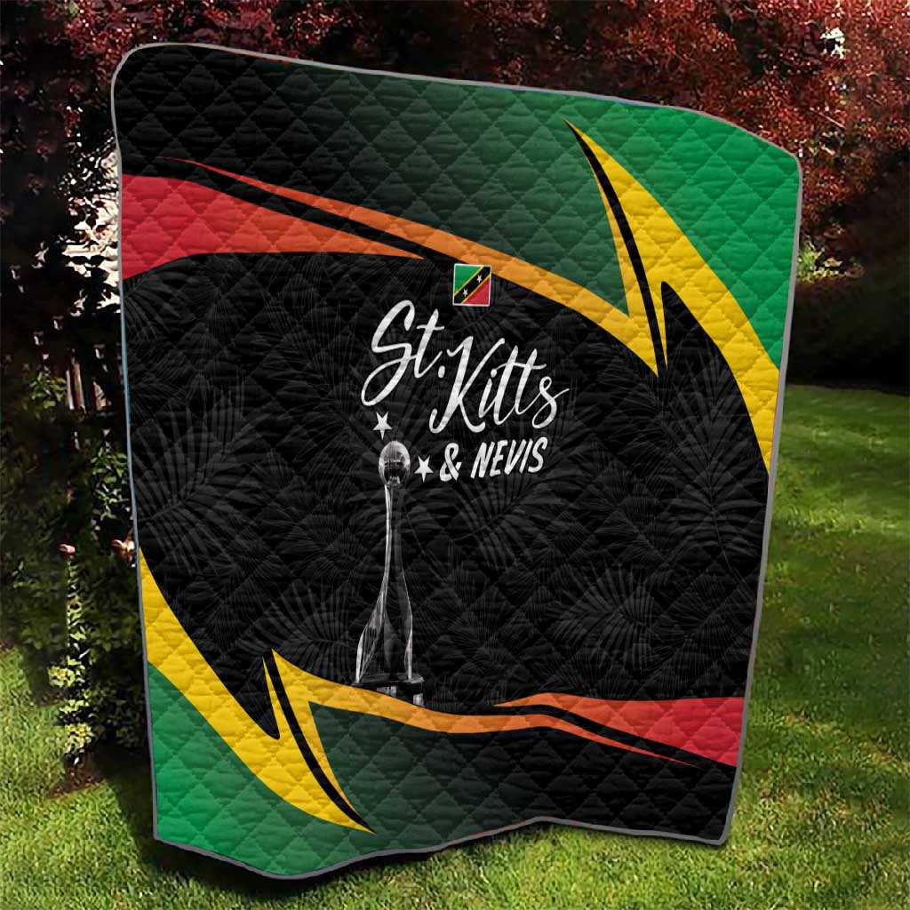 St Kitts and Nevis Cricket Afro Quilt Go Patriots Go Champions - African Pride