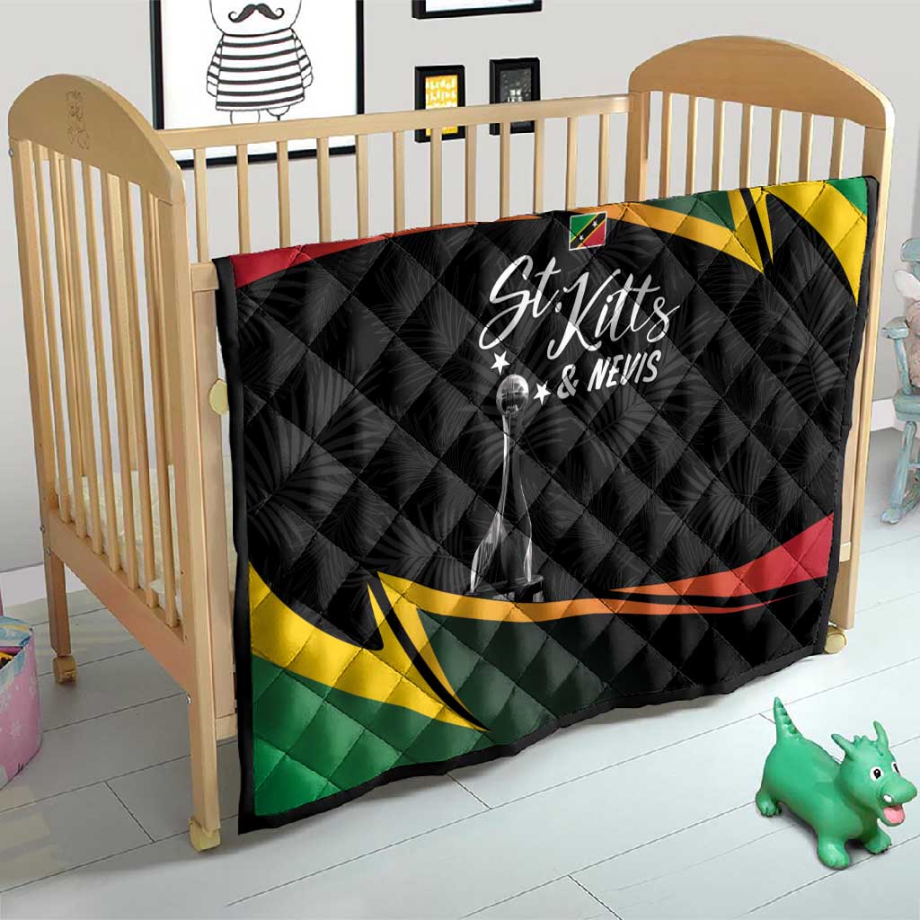 St Kitts and Nevis Cricket Afro Quilt Go Patriots Go Champions - African Pride