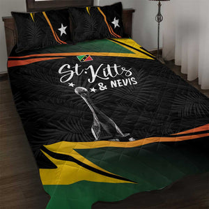 St Kitts and Nevis Cricket Afro Quilt Bed Set Go Patriots Go Champions - African Pride