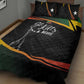 St Kitts and Nevis Cricket Afro Quilt Bed Set Go Patriots Go Champions - African Pride