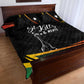 St Kitts and Nevis Cricket Afro Quilt Bed Set Go Patriots Go Champions - African Pride