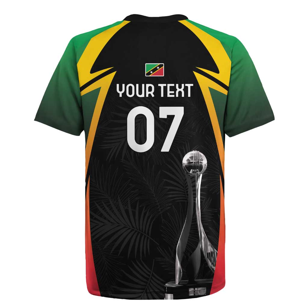 St Kitts and Nevis Cricket Custom Afro Rugby Jersey Go Patriots Go Champions - African Pride