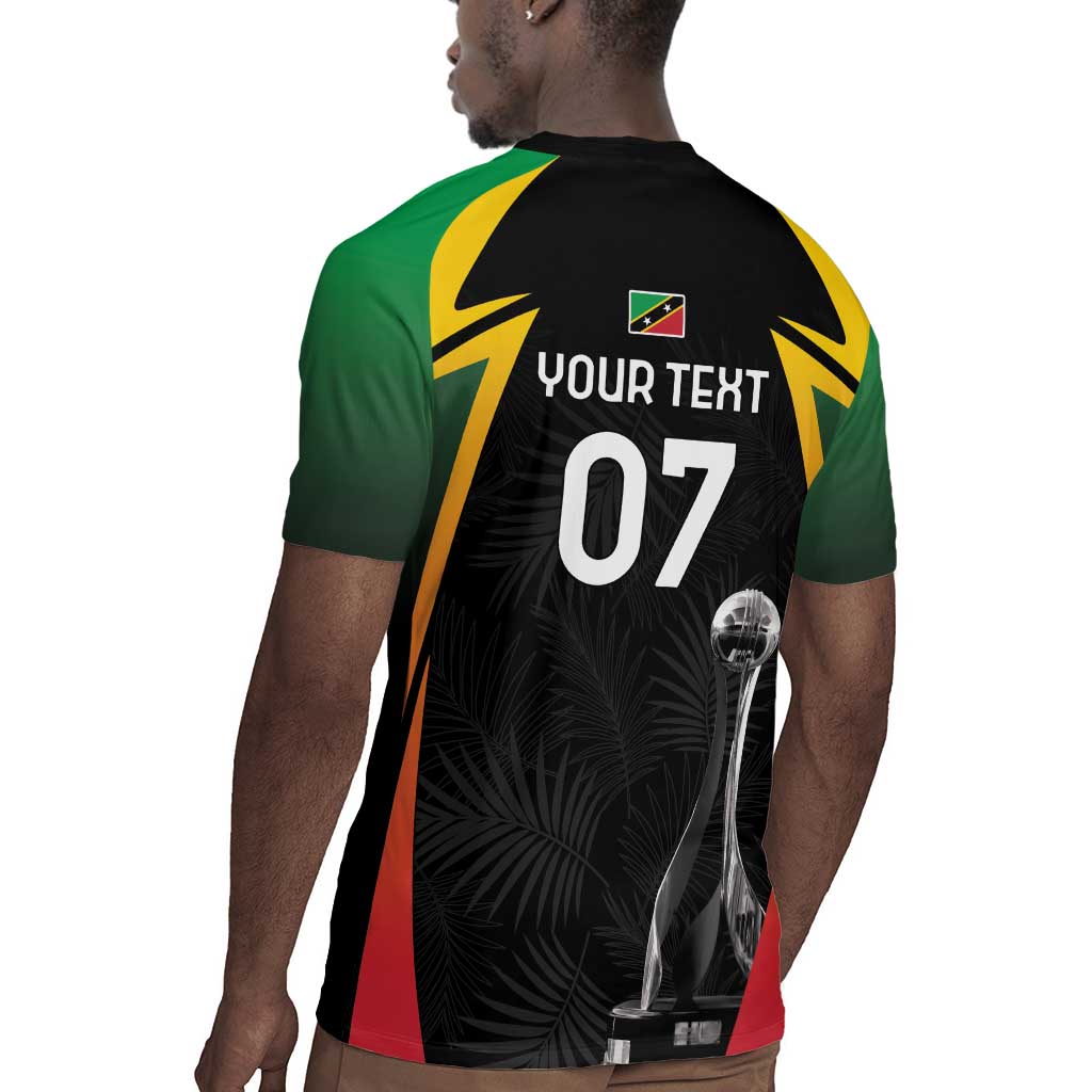 St Kitts and Nevis Cricket Custom Afro Rugby Jersey Go Patriots Go Champions - African Pride