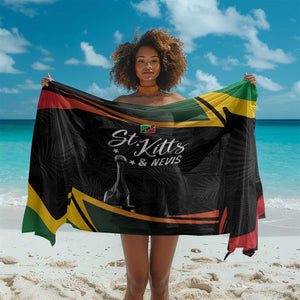 St Kitts and Nevis Cricket Afro Sarong Go Patriots Go Champions - African Pride