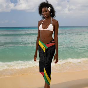 St Kitts and Nevis Cricket Afro Sarong Go Patriots Go Champions - African Pride