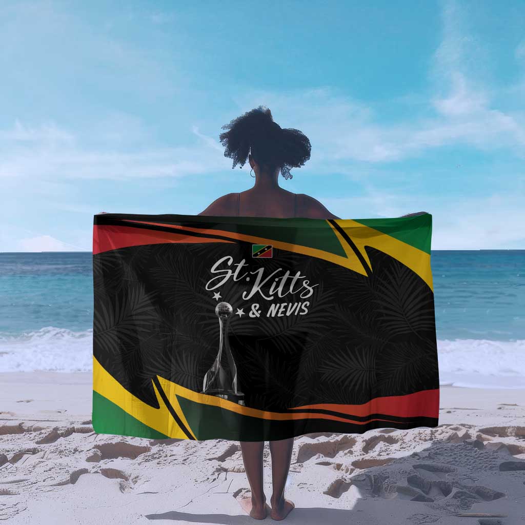 St Kitts and Nevis Cricket Afro Sarong Go Patriots Go Champions - African Pride