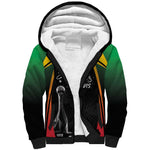 St Kitts and Nevis Cricket Custom Afro Sherpa Hoodie Go Patriots Go Champions - African Pride