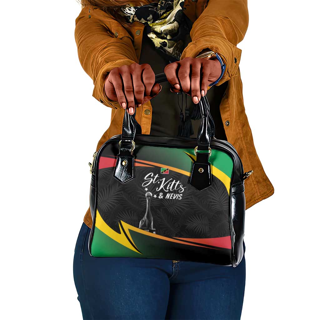 St Kitts and Nevis Cricket Afro Shoulder Handbag Go Patriots Go Champions - African Pride