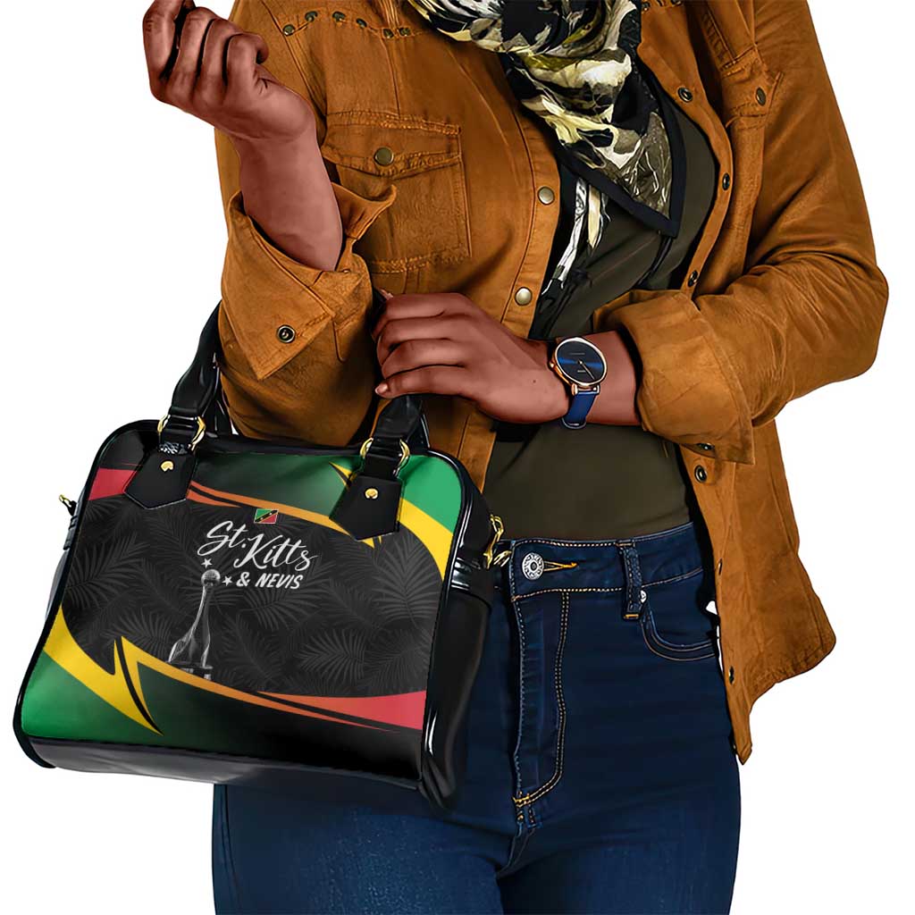 St Kitts and Nevis Cricket Afro Shoulder Handbag Go Patriots Go Champions - African Pride