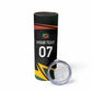 St Kitts and Nevis Cricket Custom Afro Skinny Tumbler Go Patriots Go Champions - African Pride