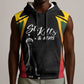 St Kitts and Nevis Cricket Custom Afro Sleeveless Hoodie Go Patriots Go Champions - African Pride