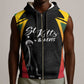 St Kitts and Nevis Cricket Custom Afro Sleeveless Zip Hoodie Go Patriots Go Champions - African Pride