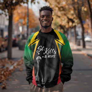 St Kitts and Nevis Cricket Custom Afro Sweatshirt Go Patriots Go Champions - African Pride