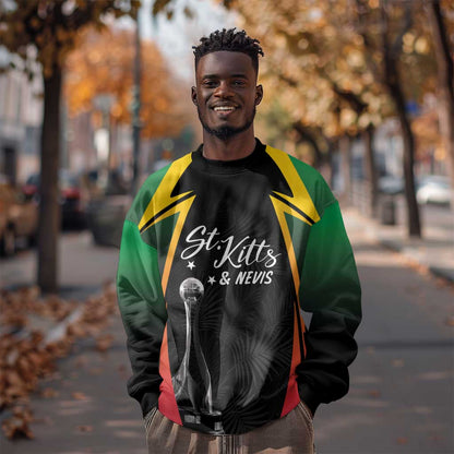 St Kitts and Nevis Cricket Custom Afro Sweatshirt Go Patriots Go Champions - African Pride
