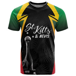 St Kitts and Nevis Cricket Custom Afro T shirt Go Patriots Go Champions - African Pride