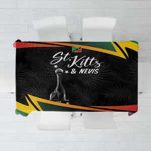 St Kitts and Nevis Cricket Afro Tablecloth Go Patriots Go Champions - African Pride