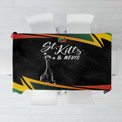 St Kitts and Nevis Cricket Afro Tablecloth Go Patriots Go Champions - African Pride
