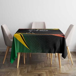 St Kitts and Nevis Cricket Afro Tablecloth Go Patriots Go Champions - African Pride