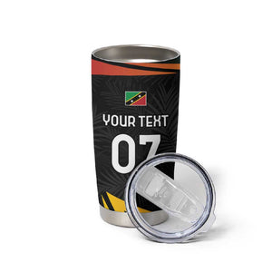 St Kitts and Nevis Cricket Custom Afro Tumbler Cup Go Patriots Go Champions - African Pride