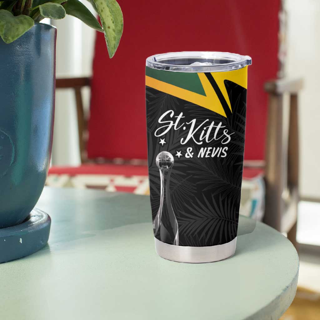 St Kitts and Nevis Cricket Custom Afro Tumbler Cup Go Patriots Go Champions - African Pride
