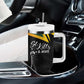 St Kitts and Nevis Cricket Custom Afro Tumbler With Handle Go Patriots Go Champions - African Pride