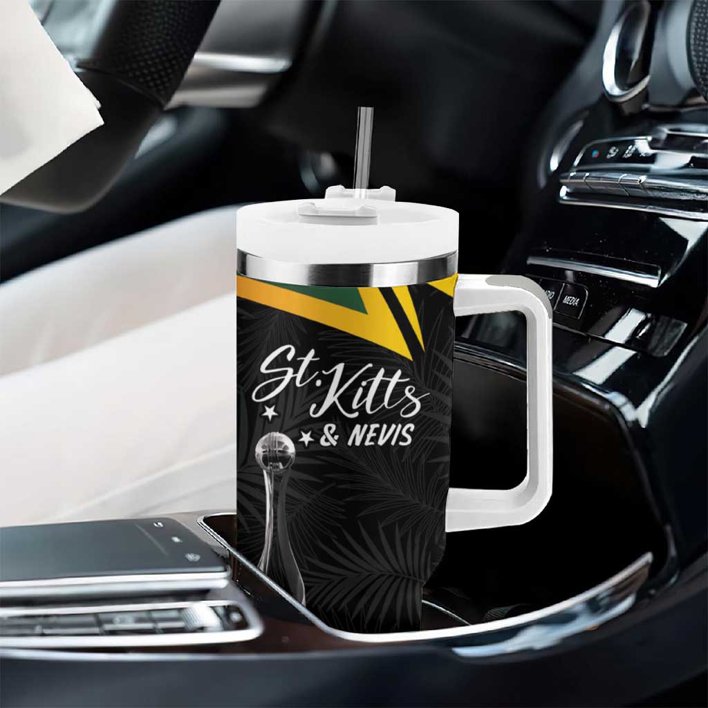 St Kitts and Nevis Cricket Custom Afro Tumbler With Handle Go Patriots Go Champions - African Pride