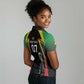 St Kitts and Nevis Cricket Custom Afro Women Polo Shirt Go Patriots Go Champions - African Pride