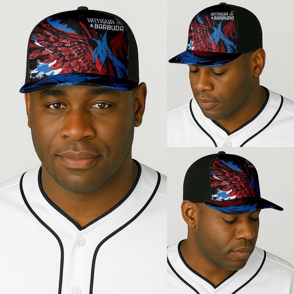 Antigua and Barbuda Cricket Baseball Net Cap Falcons Wings - Take Off - African Pride