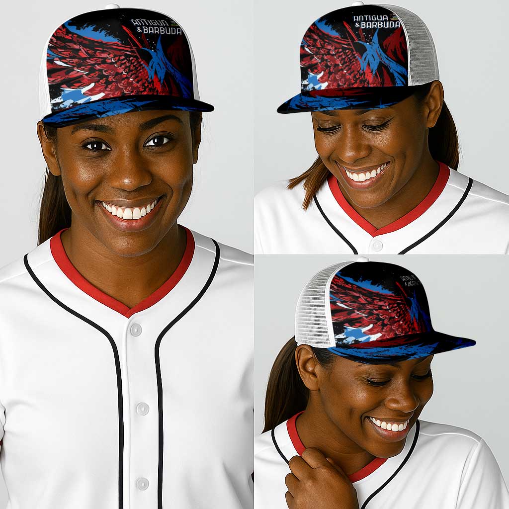 Antigua and Barbuda Cricket Baseball Net Cap Falcons Wings - Take Off - African Pride