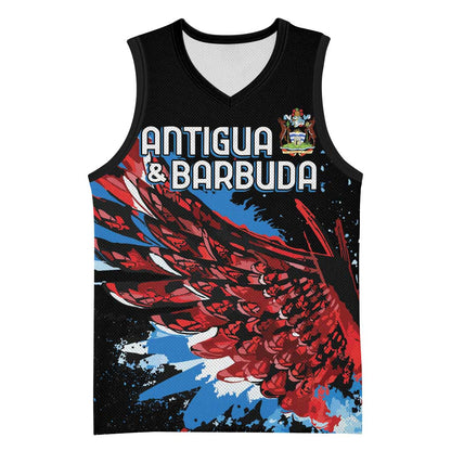 Afro-Antigua and Barbuda Cricket Custom Basketball Jersey Falcons Wings - Take Off - African Pride