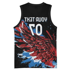 Afro-Antigua and Barbuda Cricket Custom Basketball Jersey Falcons Wings - Take Off - African Pride