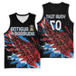 Afro-Antigua and Barbuda Cricket Custom Basketball Jersey Falcons Wings - Take Off - African Pride