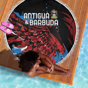 Afro-Antigua and Barbuda Cricket Beach Blanket Falcons Wings - Take Off - African Pride
